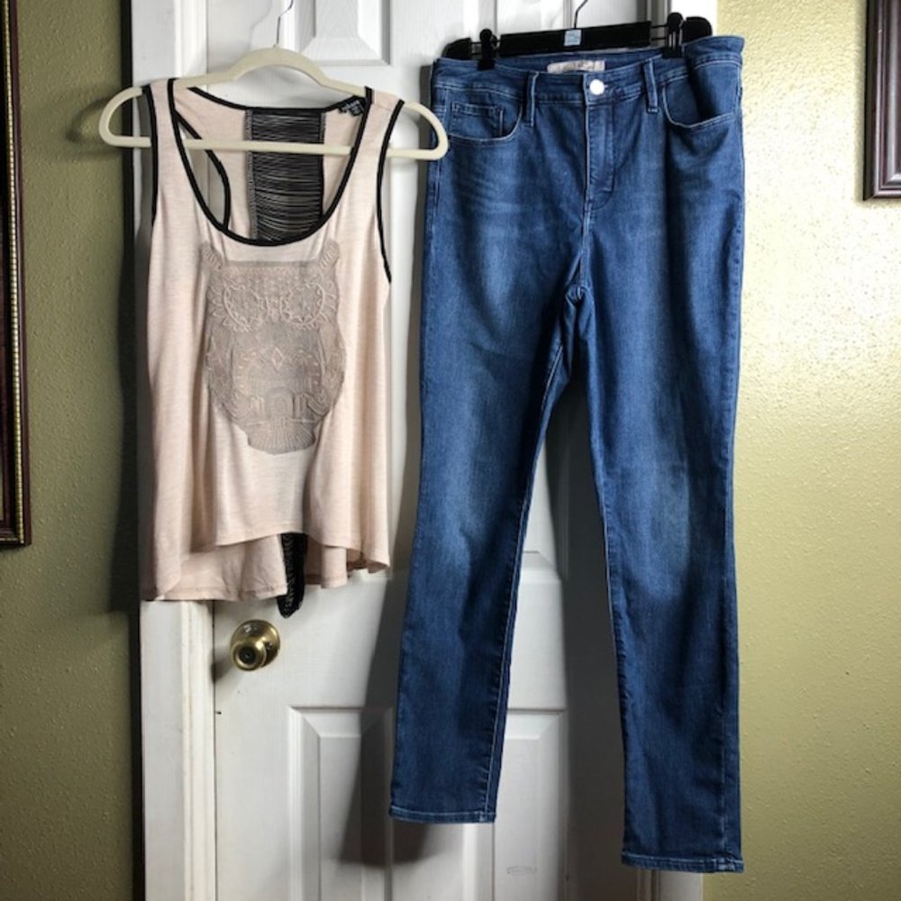Athleta Jeans & Takara Top (NEW!) ~ 2 pc bundle